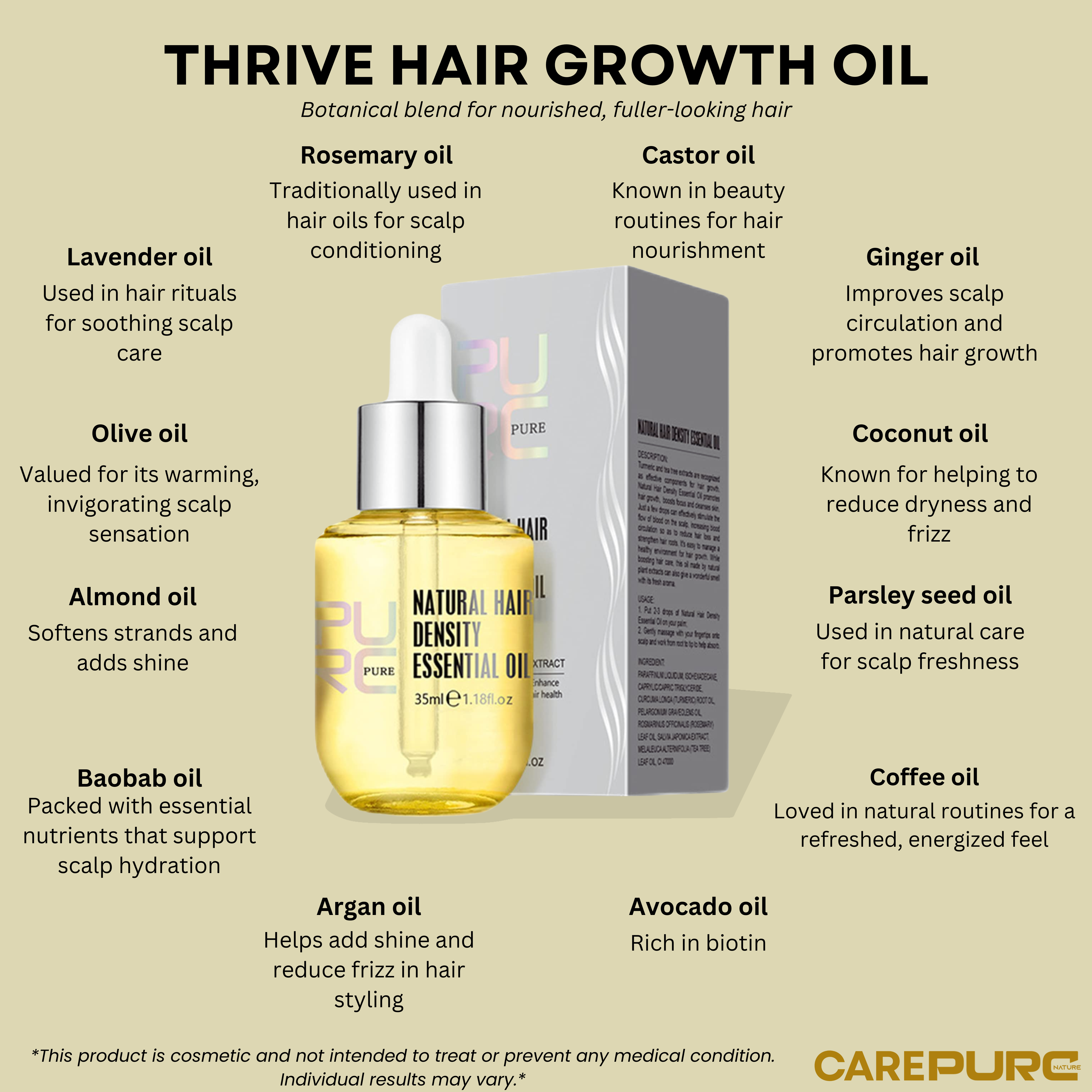 Purc™ Natural Hair Growth Oil
